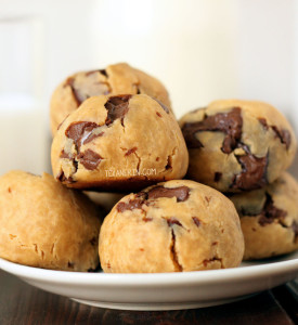 choc chip pb cookie dough bites