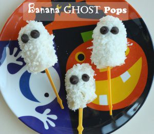 Banana Ghost Pops